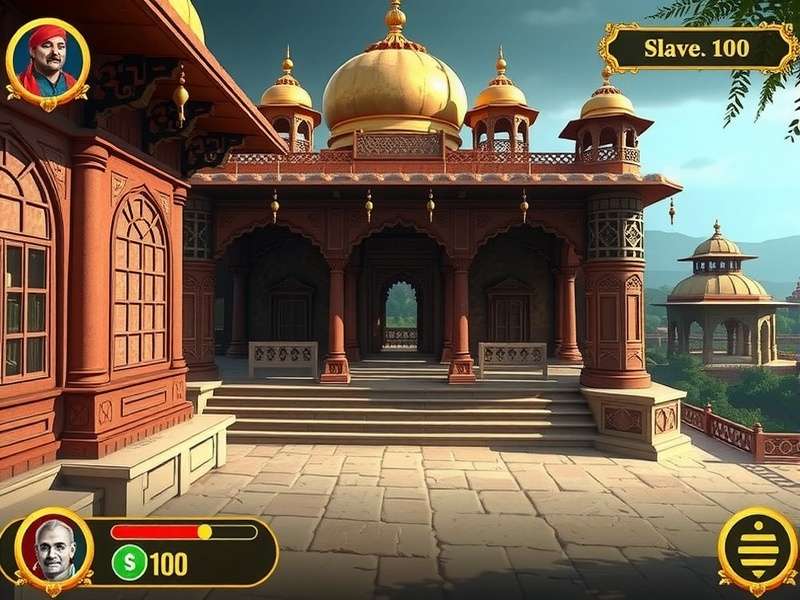 Maharaja S Fortune Hunt gameplay screenshot showing palace exploration